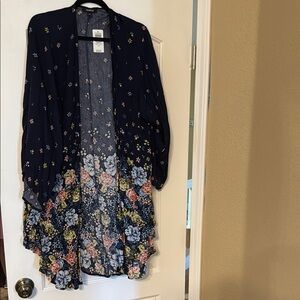 Floral Women's kimono style cardigan